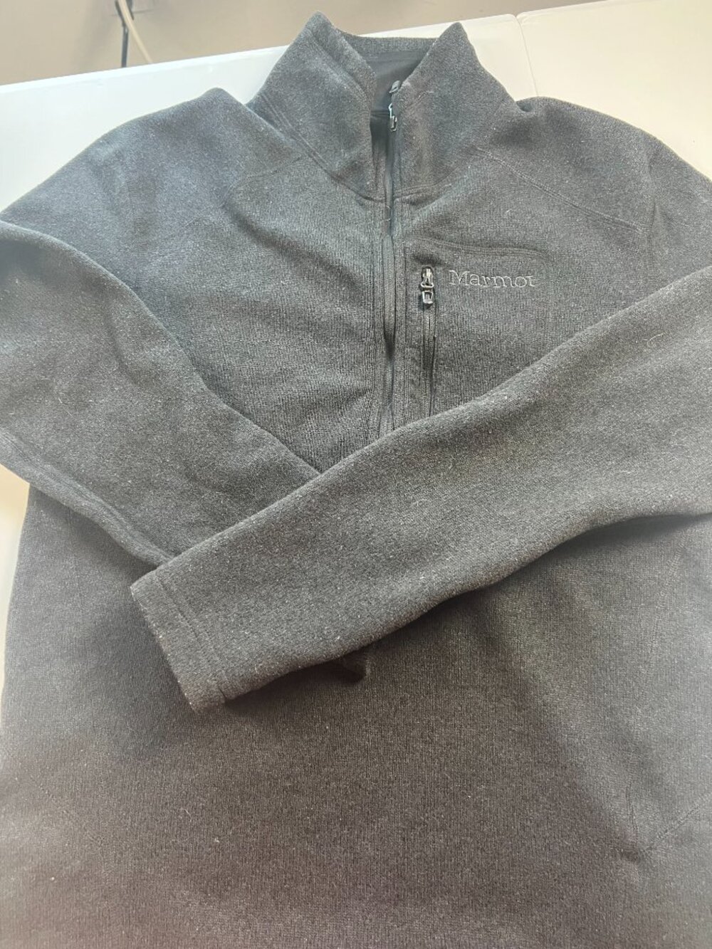 Marmot 1/4 zip pullover jacket black med mens gorpore outdoors hiking